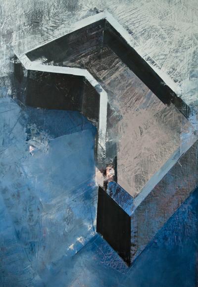 Abb. 56: Raum 3/12, 2012 - Raum 3/12, 2012. Öl auf MDF, 205 x 130 cm, Privatbesitz