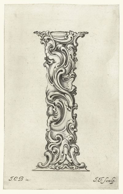 Abb. 87i: Buchstabe I - Aus der Folge Libellus novus elementorum latinorum, 20,1 x 13 cm, signiert unten rechts: J.F. sculp.