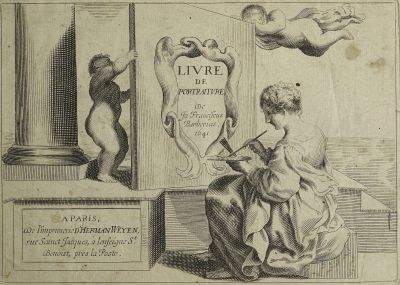 Giovanni Francesco Barbieri, genannt Il Guercino (1591-1666): Livre de Portraiture, 1641 - Mit Kupferstichen von Jeremias Falck (Block 172). Universitätsbibliothek Heidelberg 